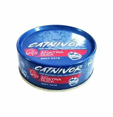Cibo umido per gatti CATNIVOR GR 80 ANATRA