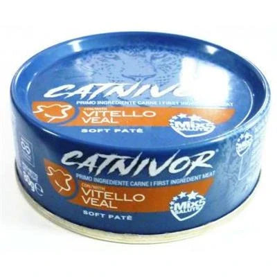 Cibo umido per gatti CATNIVOR GR 80 VITELLO