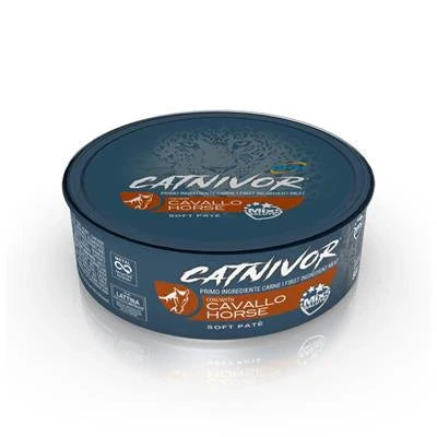 Cibo umido per gatti CATNIVOR GR 80 CAVALLO