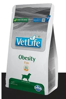 Cibo dietetico per cani VET LIFE DOG OBESITY PESCE KG 2