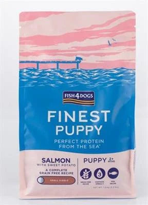 Cibo Secco Per Cani FISH4DOGS FINEST ADULT TOY SALMONE/PATATE (XS KIBBLE) KG 1,5