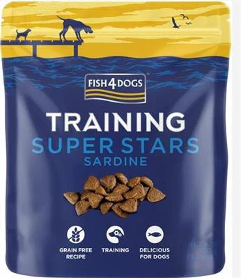 snack per cani  FISH4DOGS TRAINING SUPERSTARS SARDINE GR 150