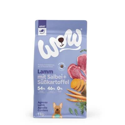 Cibo Secco Per Cani  WOW DOG MINI KG 1 AGNELLO