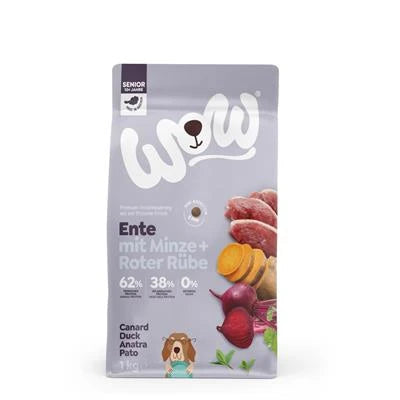 Cibo Secco Per Cani WOW DOG MINI SENIOR KG 1 ANATRA