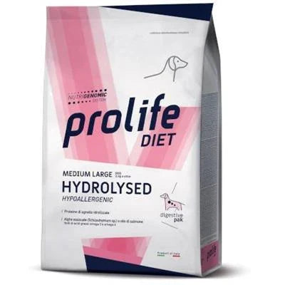 Cibo Secco Per Cani PROLIFE DOG MEDIUM/LARGE HYDROLISED AGNELLO KG 8