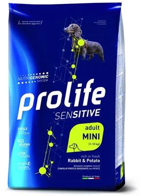 Cibo Secco Per Cani PROLIFE DOG SENSITIVE MINI CONIGLIO/PATATE KG 7