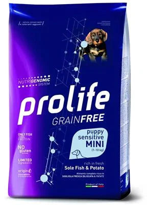Cibo Secco Per Cani PROLIFE DOG GRAIN FREE PUPPY MINI SOGLIOLA/PATATE KG 7
