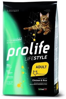 Cibo secco per Gatti PROLIFE CAT LIFESTYLE POLLO/RISO GR 400