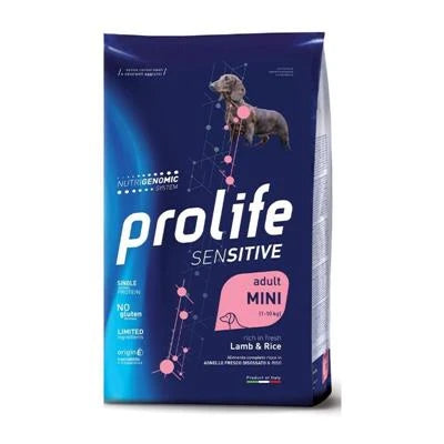 Cibo Secco Per Cani PROLIFE DOG SENSITIVE MINI AGNELLO/RISO KG 2