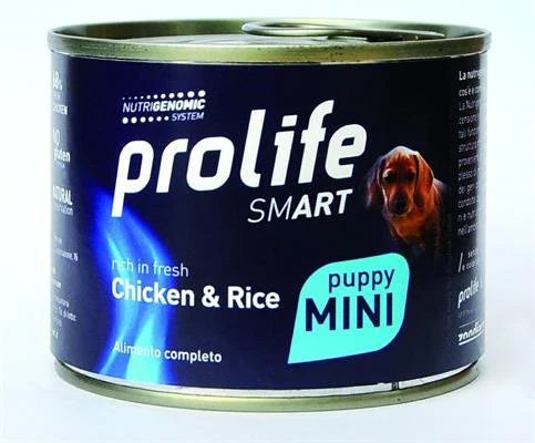 cibo umido per cani PROLIFE DOG UM SMART PUPPY MINI POLLO/RISO GR 200 NEW